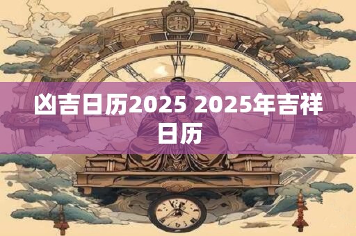 凶吉日历2025 2025年吉祥日历