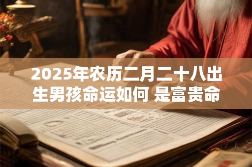 2026年农历二月二十八出生男孩命运如何 是富贵命吗