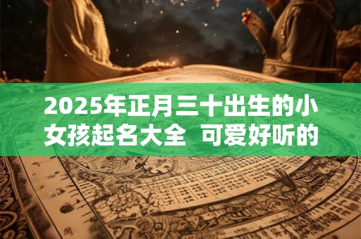 2025年正月三十出生的小女孩起名大全  可爱好听的名字