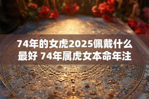 74年的女虎2025佩戴什么最好 74年属虎女本命年注意事项