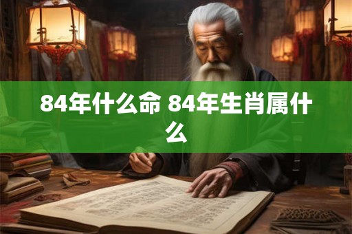 84年什么命 84年生肖属什么