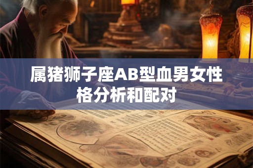属猪狮子座AB型血男女性格分析和配对