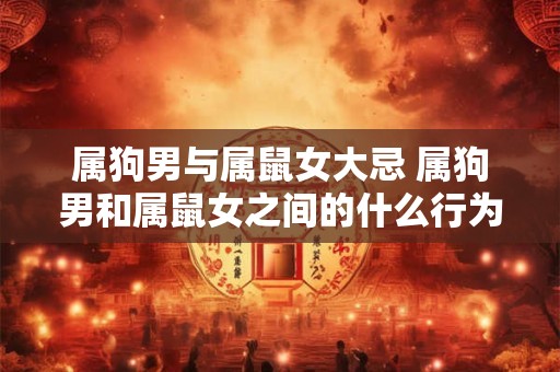 属狗男与属鼠女大忌 属狗男和属鼠女之间的什么行为是大忌