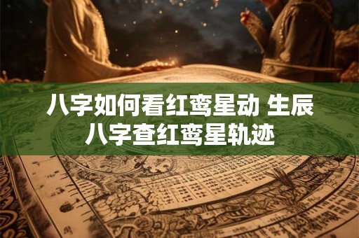 八字如何看红鸾星动 生辰八字查红鸾星轨迹