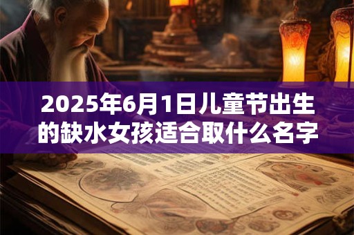2025年6月1日儿童节出生的缺水女孩适合取什么名字