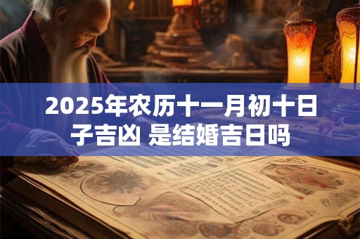 2025年农历十一月初十日子吉凶 是结婚吉日吗