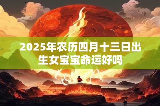 2026年农历四月十三日出生女宝宝命运好吗