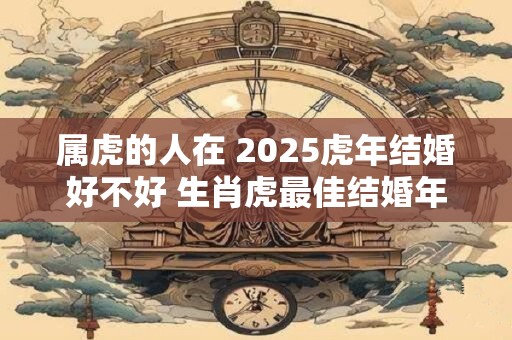 属虎的人在 2025虎年结婚好不好 生肖虎最佳结婚年龄