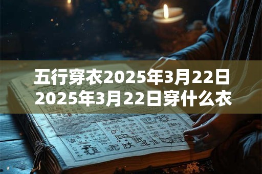 五行穿衣2025年3月22日 2025年3月22日穿什么衣服符合五行理论