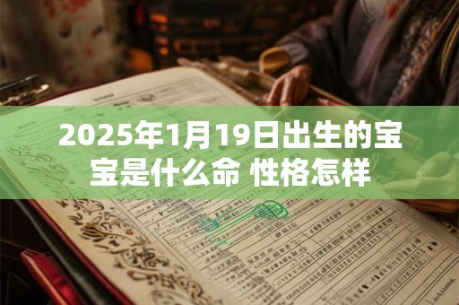 2025年1月19日出生的宝宝是什么命 性格怎样