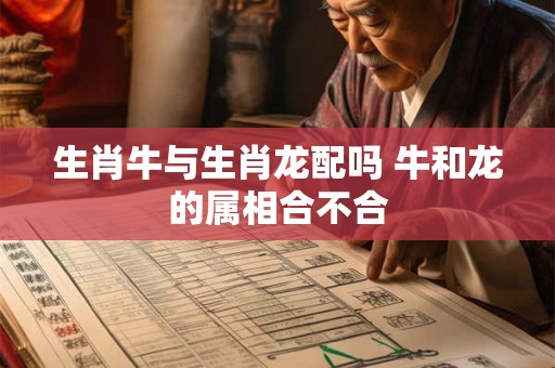 生肖牛与生肖龙配吗 牛和龙的属相合不合
