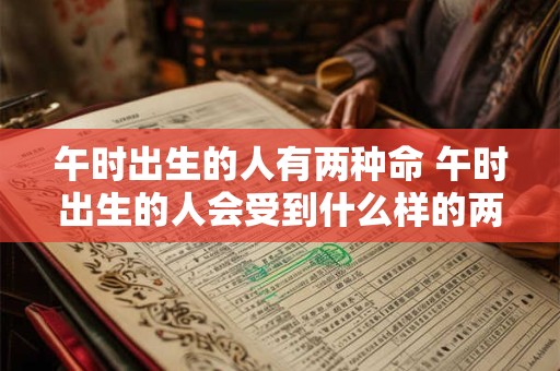 午时出生的人有两种命 午时出生的人会受到什么样的两种不同命运影响