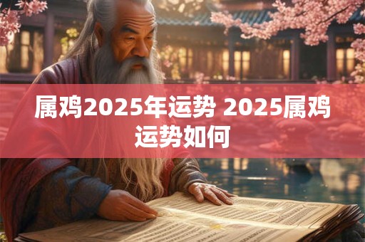 属鸡2025年运势 2025属鸡运势如何