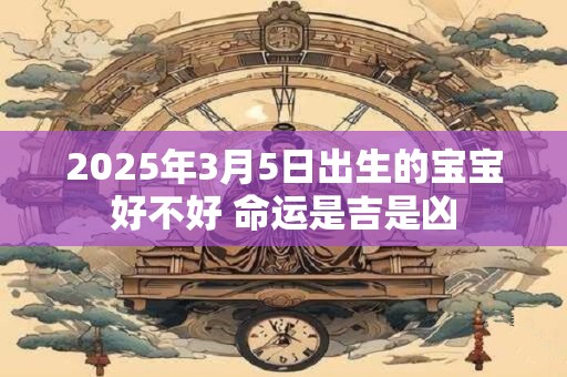 2025年3月5日出生的宝宝好不好 命运是吉是凶
