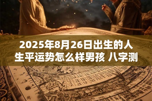 2025年8月26日出生的人生平运势怎么样男孩 八字测算解析