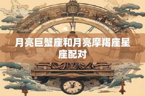 月亮巨蟹座和月亮摩羯座星座配对