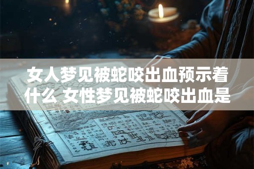 女人梦见被蛇咬出血预示着什么 女性梦见被蛇咬出血是什么预兆