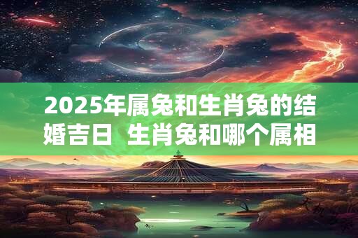2025年属兔和生肖兔的结婚吉日  生肖兔和哪个属相犯冲