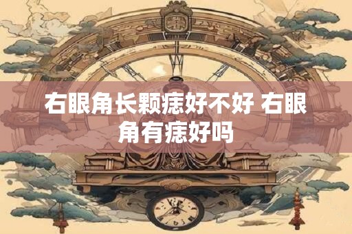右眼角长颗痣好不好 右眼角有痣好吗