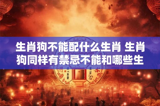 生肖狗不能配什么生肖 生肖狗同样有禁忌不能和哪些生肖配对