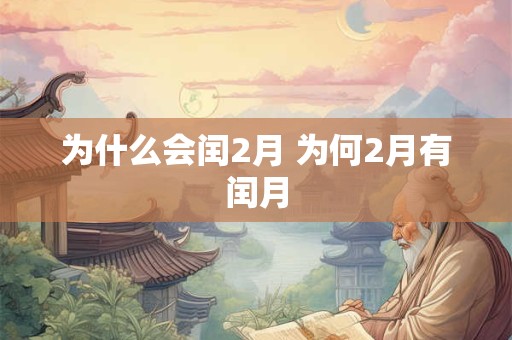为什么会闰2月 为何2月有闰月