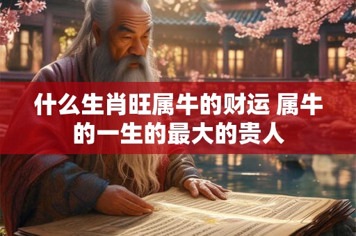 什么生肖旺属牛的财运 属牛的一生的最大的贵人