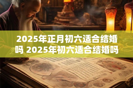 2025年正月初六适合结婚吗 2025年初六适合结婚吗