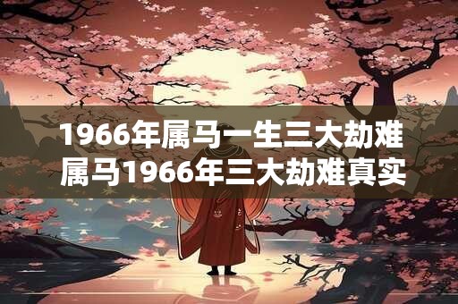 1966年属马一生三大劫难 属马1966年三大劫难真实存在吗