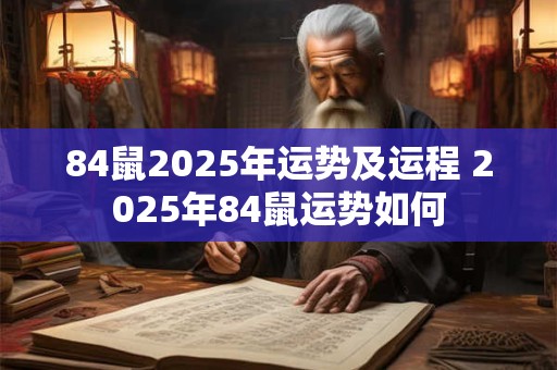84鼠2025年运势及运程 2025年84鼠运势如何