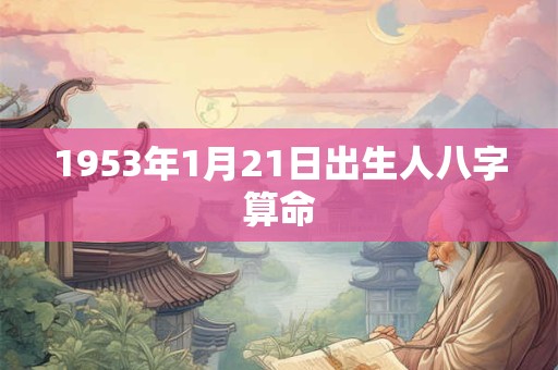 1953年1月21日出生人八字算命