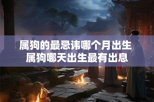 属狗的最忌讳哪个月出生 属狗哪天出生最有出息