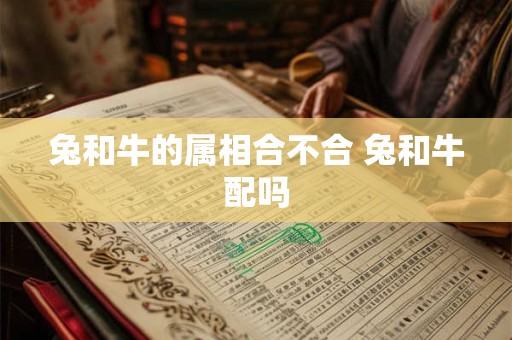 兔和牛的属相合不合 兔和牛配吗
