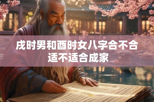 戌时男和酉时女八字合不合 适不适合成家