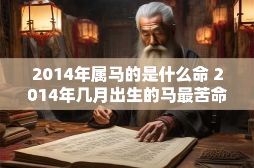 2014年属马的是什么命 2014年几月出生的马最苦命