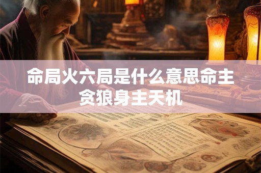命局火六局是什么意思命主贪狼身主天机