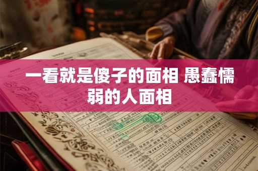 一看就是傻子的面相 愚蠢懦弱的人面相