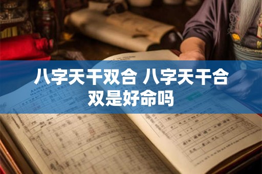 八字天干双合 八字天干合双是好命吗