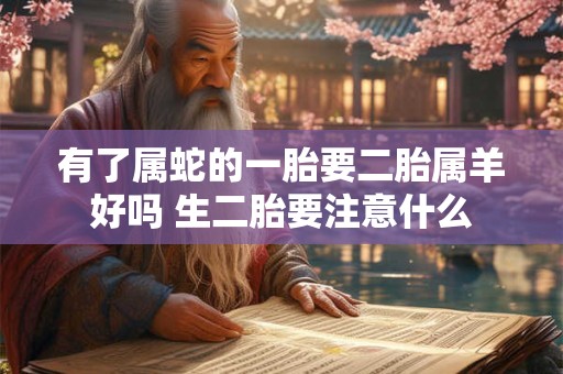 有了属蛇的一胎要二胎属羊好吗 生二胎要注意什么