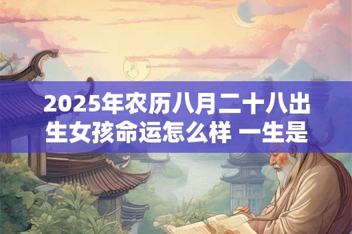 2025年农历八月二十八出生女孩命运怎么样 一生是吉是凶
