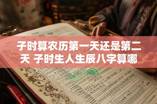 子时算农历第一天还是第二天 子时生人生辰八字算哪一天