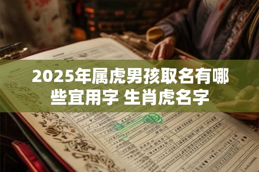 2025年属虎男孩取名有哪些宜用字 生肖虎名字
