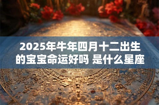 2025年牛年四月十二出生的宝宝命运好吗 是什么星座