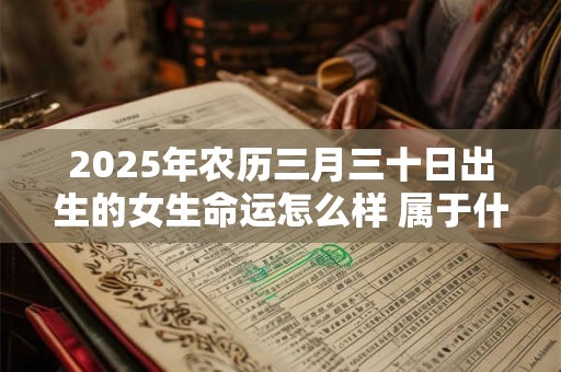 2025年农历三月三十日出生的女生命运怎么样 属于什么命