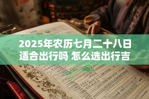 2025年农历七月二十八日适合出行吗 怎么选出行吉日
