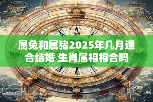 属兔和属猪2025年几月适合结婚 生肖属相相合吗