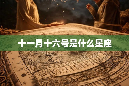 十一月十六号是什么星座