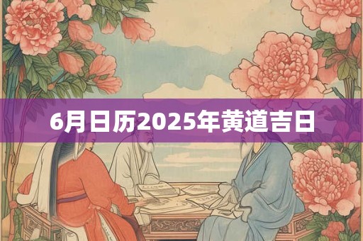 6月日历2025年黄道吉日