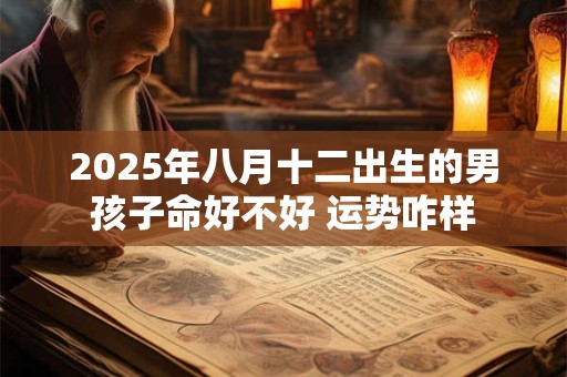 2025年八月十二出生的男孩子命好不好 运势咋样