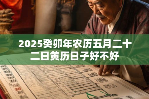 2025癸卯年农历五月二十二日黄历日子好不好