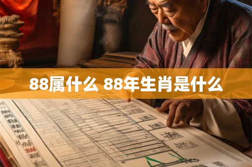 88属什么 88年生肖是什么